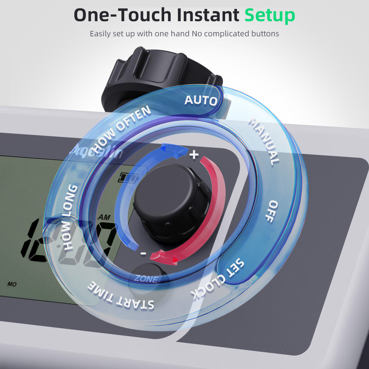 4-Outlet Water Timer Automatic Irrigation Hose Sprinkler Timer 4 Zone Programmable Garden Watering Systems Controller