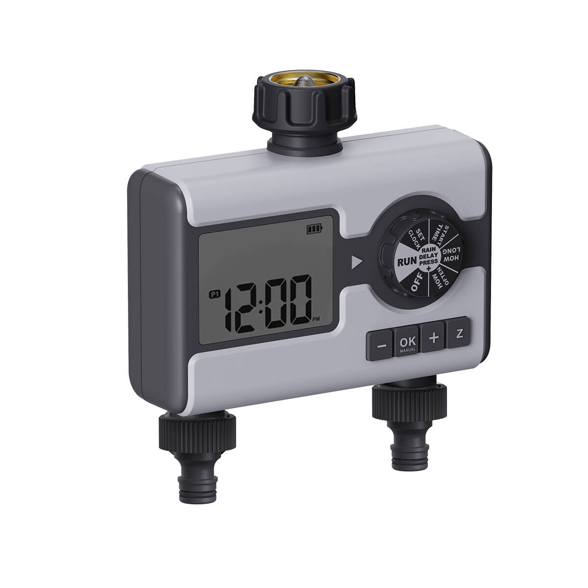 2 Outlet Water Timer Automatic Watering System Watering Hose Time r for Garden Hose Sprinkler Timer with Rain Delay