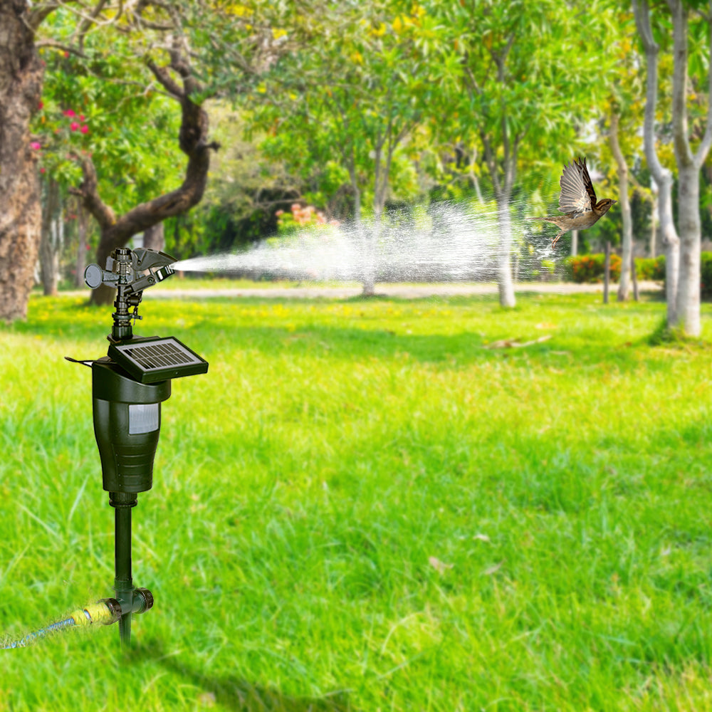 Solar Motion Eco-friendly Jet Spray Animal Repeller with Solar Panel Garden Pest Bird Control Repellent #31007 - Aqualin Official Store