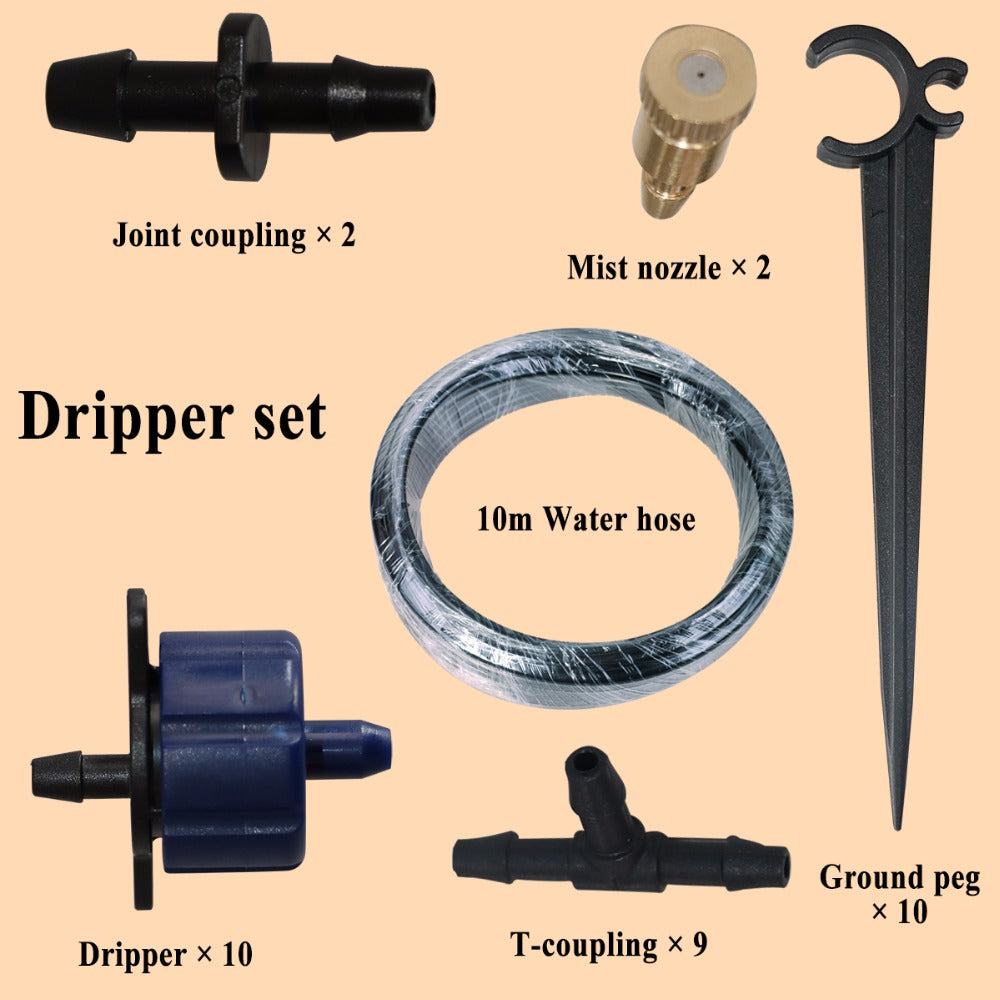 10m Automatic Micro Drip Irrigation System Garden Drippers Watering Kits and Pressure Reducing Valve#26301-3 - Aqualin Official Store