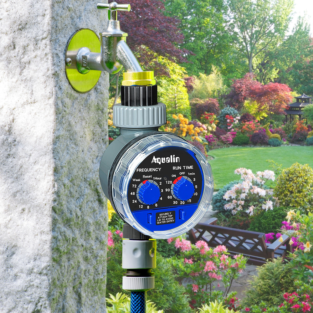 Garden Water Timer Ball Valve Automatic Electronic Irrigation Timer Controller System #21025 - Aqualin Official Store