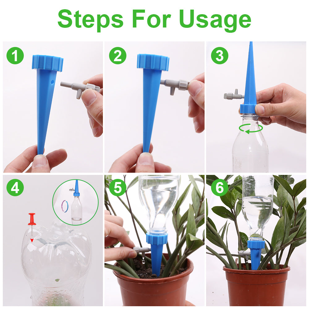 12pc/ 18pc/24pc/30pc/36pc Garden Drip Irrigation Watering Spike Kits Automatic Spikes System for Plants , Home Bonsia#26301-17 - Aqualin Official Store