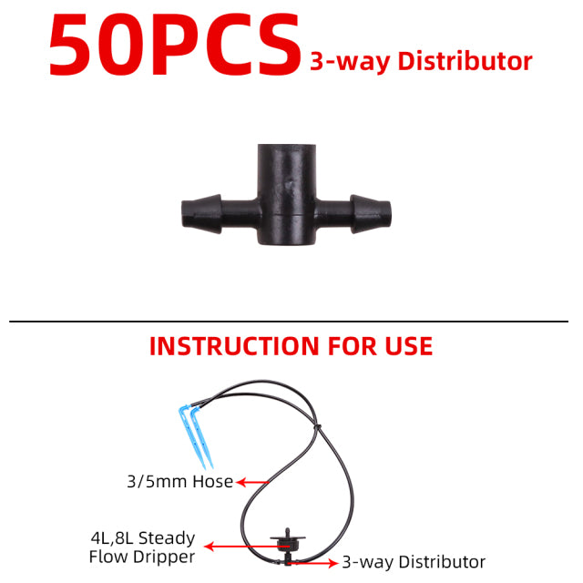 30M 3/5MM Hose Garden 60PCS Drip Arrow Watering Kits 4L/8L 5-way Distributor Drip Irrigation System in Greenhouse,Yard#26301-14 - Aqualin Official Store