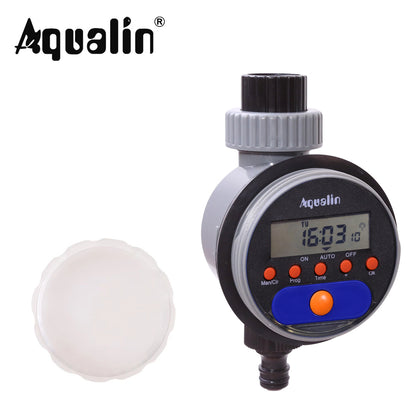 Automatic LCD Display Watering Timer Electronic Home Garden Ball Valve Water Timer For Garden Irrigation 21026 Upgrade # 21526 - Aqualin Official Store
