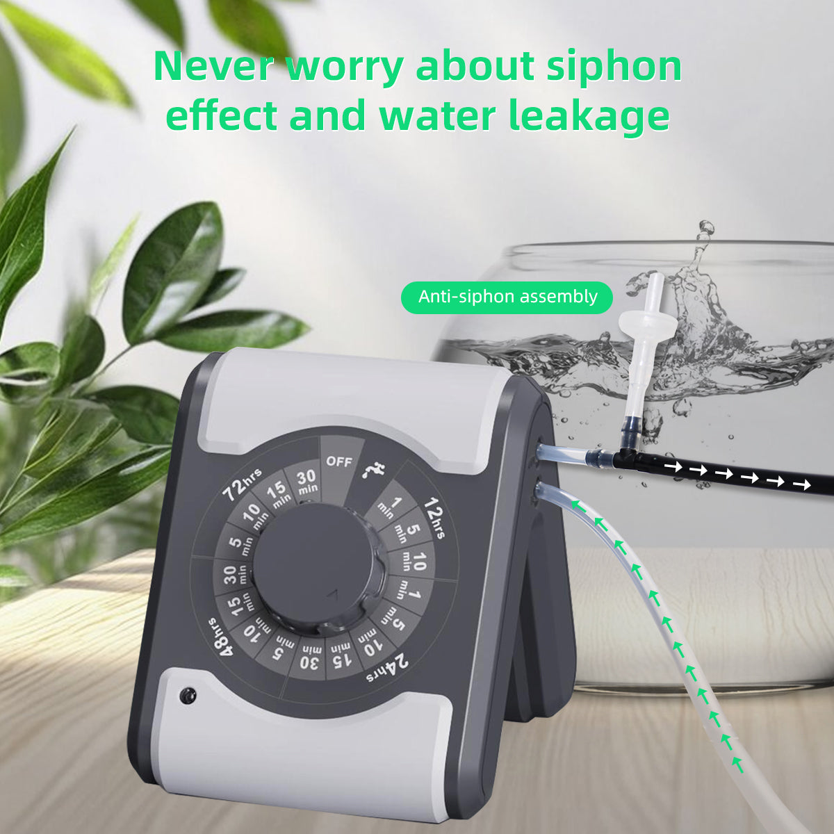 Aqualin Automatic Watering System Houseplants Waterer Indoor Irrigation Kit Self DIY Watering System and Programmable Water Timer for 10 Potted Plants#22096