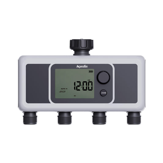 4-Outlet Water Timer Automatic Irrigation Hose Sprinkler Timer 4 Zone Programmable Garden Watering Systems Controller#21194