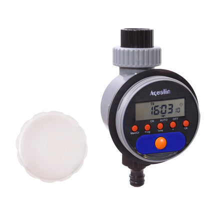 Automatic LCD Display Watering Timer Electronic Home Garden Ball Valve Water Timer For Garden Irrigation 21026 Upgrade # 21526 - Aqualin Official Store