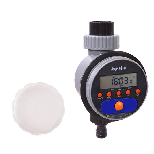 Automatic LCD Display Watering Timer Electronic Home Garden Ball Valve Water Timer For Garden Irrigation 21026 Upgrade # 21526 - Aqualin Official Store