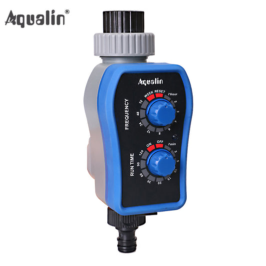 Home Watering Timer Garden Ball Valve Electronic Automatic Garden Irrigation Two Dials Water Timer #21010 - Aqualin Official Store