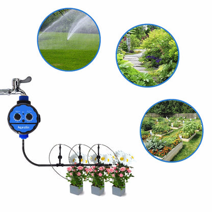 Watering Timer Irrigation Garden Water Timer Waterproof Controller for Garden,Yard with Rain Delay Function #21039 - Aqualin Official Store