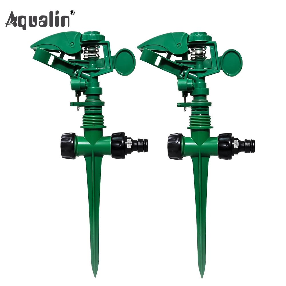 2pcs/lot Garden Sprinkler 360 Degree Adjustable  Lawn Grass Rotatable Sprayer Irrigation Garden Watering System#24015 - Aqualin Official Store