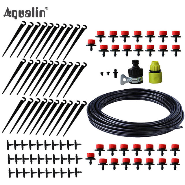226ft Drip Irrigation System Kit With Timer – Self Watering Hose For Garden
