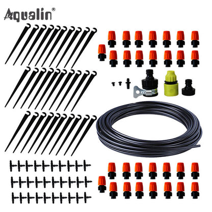 25m/ 30m Automatic Micro Drip Irrigation System Garden Irrigation Spray Self  Watering Kits with Adjustable Dripper #26301-1 - Aqualin Official Store