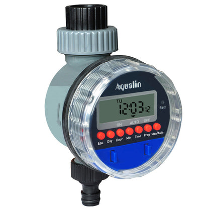 Automatic LCD Display Watering Timer Electronic   Ball Valve   Irrigation Controller#21026 - Aqualin Official Store