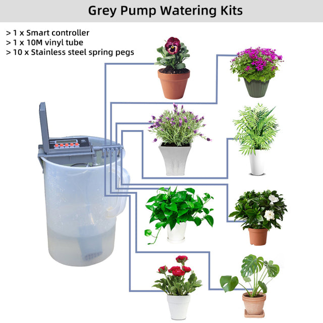 Automatic Micro Home  Drip Irrigation Watering Kits System Sprinkler with Smart Controller for Garden,Bonsai Indoor Use #22018 - Aqualin Official Store