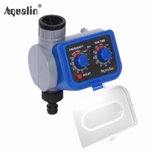 Electronic Automatic Solenoid Valve Garden Home Irrigation Water Timer With Delay Function #21003 - Aqualin Official Store