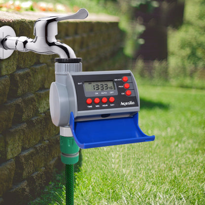 Graden Watering Timer Digital Home Garden Water Timer Solenoid Valve Irrigation Controller System with LCD Display #21002A - Aqualin Official Store