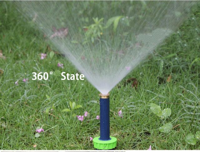 90-360 Degree 4Pcs/lot Garden Lawn Sprinkler  Automatic Retractable Spray Irrigation System Copper Nozzle #GW00106 - Aqualin Official Store
