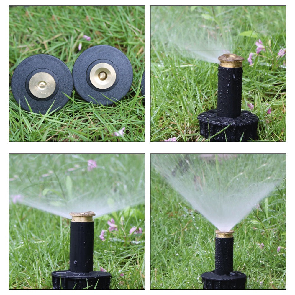 90-360 Degree 4Pcs/lot Garden Lawn Sprinkler  Automatic Retractable Spray Irrigation System Copper Nozzle #GW00107 - Aqualin Official Store