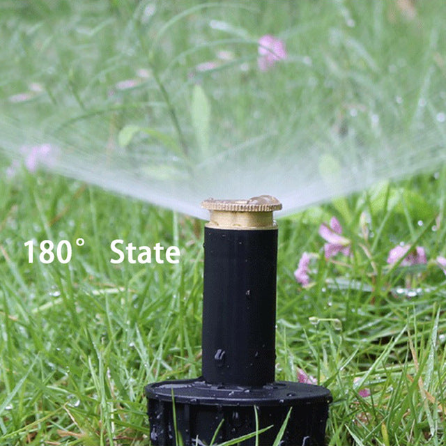 90-360 Degree 4Pcs/lot Garden Lawn Sprinkler  Automatic Retractable Spray Irrigation System Copper Nozzle #GW00107 - Aqualin Official Store
